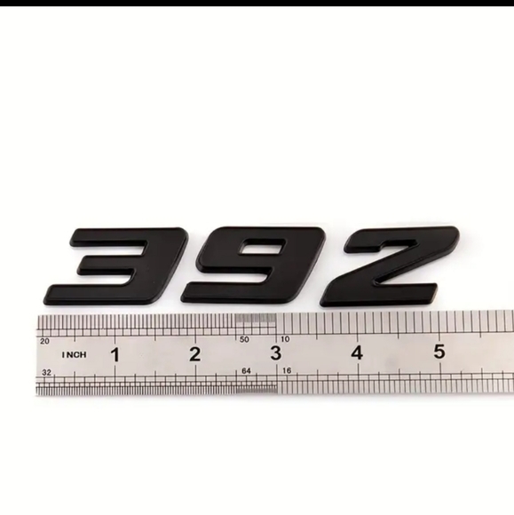 New 392 nameplate logo badge emblem 3M backing.  Choose color - Picture 2 of 7